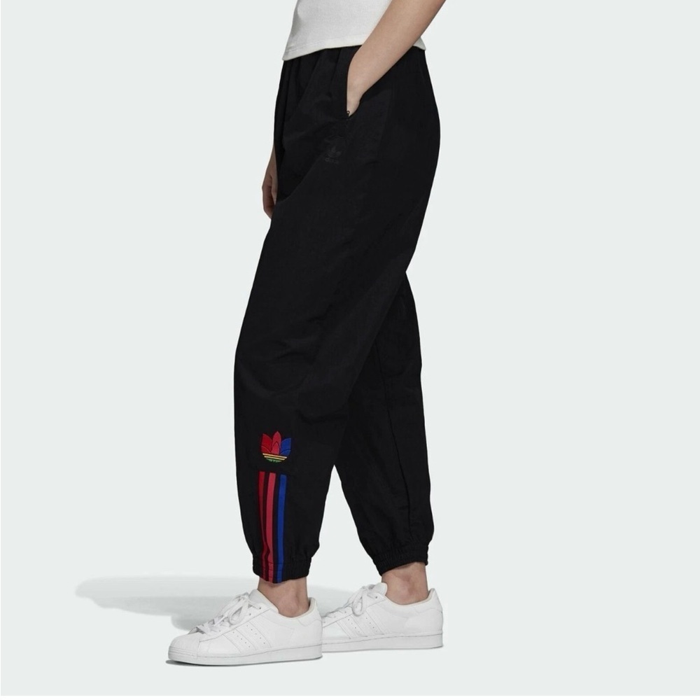 Adidas Black Track Pants with Elastic Waistband size S